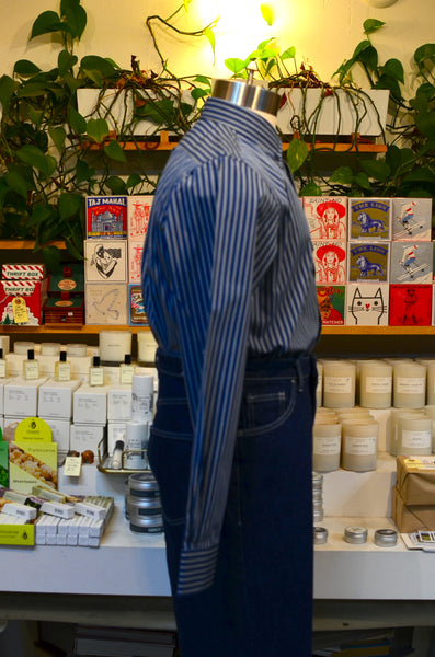 PTC STRIPES SHIRT - FLANNEL (BLUE/BROWN)