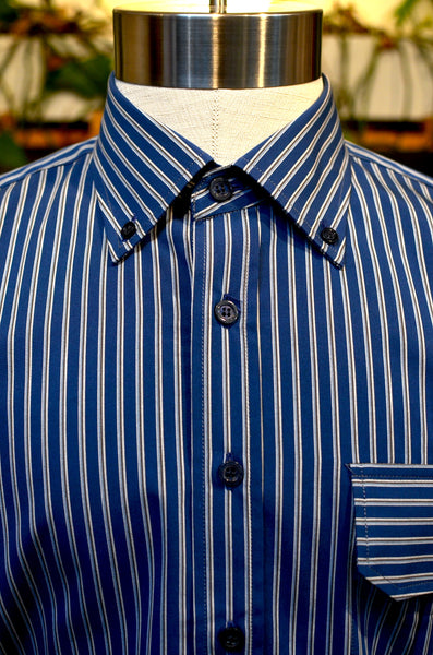 PTC STRIPES SHIRT - FLANNEL (BLUE/BROWN)