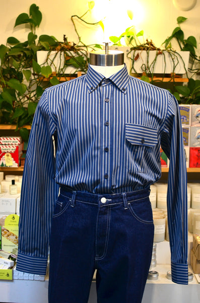 PTC STRIPES SHIRT - FLANNEL (BLUE/BROWN)