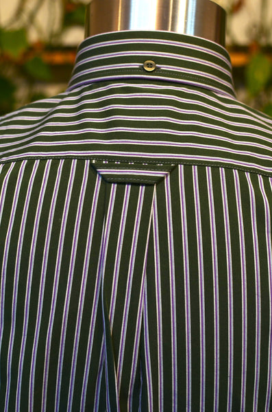 PTC STRIPES SHIRT - FLANNEL (GREEN/BURGUNDY)