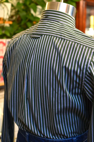 PTC STRIPES SHIRT - FLANNEL (GREEN/BURGUNDY)