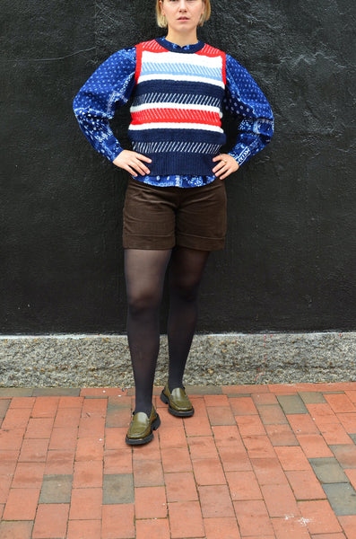 PTC X BESTIARIO COLLAB - PALOMA BELTED CORDUROY SHORTS (BROWN)
