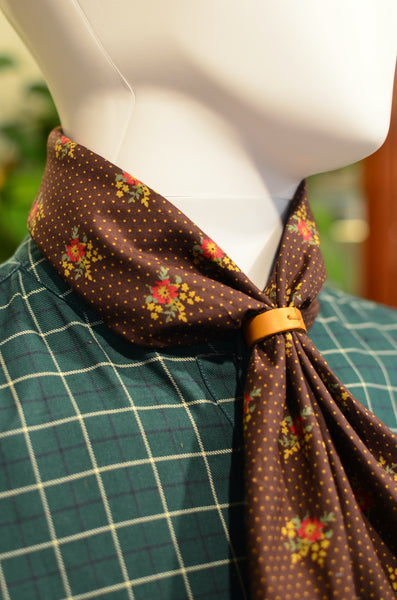 STEFANO VENEZIANI - BANDANA w/ LEATHER RING