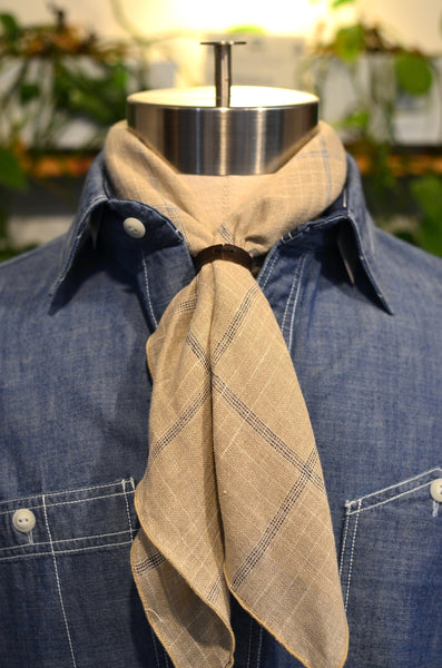 STEFANO VENEZIANI - BANDANA w/ LEATHER RING