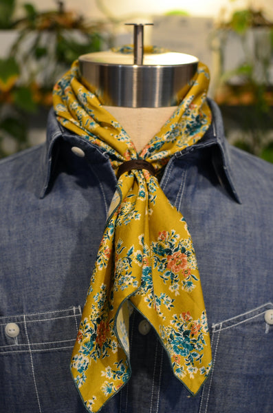 STEFANO VENEZIANI - BANDANA w/ LEATHER RING