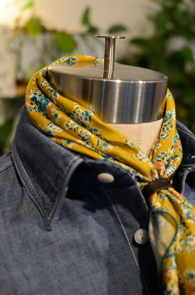 STEFANO VENEZIANI - BANDANA w/ LEATHER RING