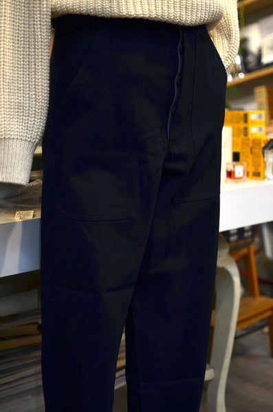 THE FLORENCE CLUB - FATIGUE PANTS (HERRINGBONE DENIM - DEEP INDIGO)