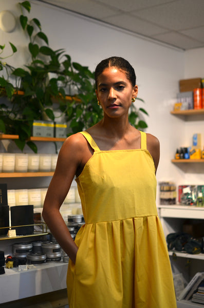 THE MAKER BAZAAR X PTC - LAURA DRESS (SKY YELLOW)