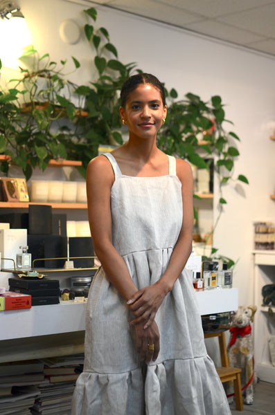 THE MAKER BAZAAR X PTC - LAURA DRESS (NATURAL LINEN)