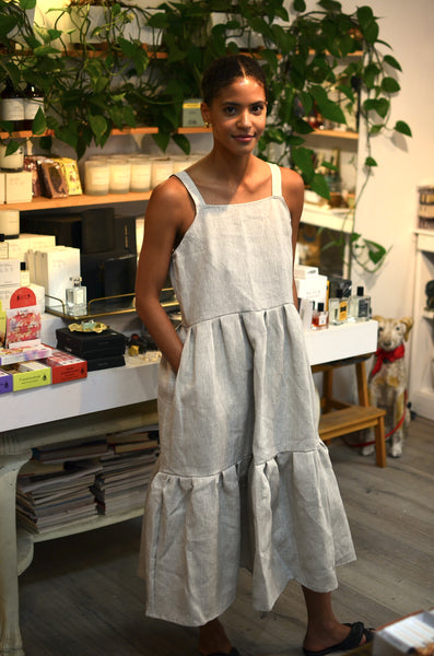 THE MAKER BAZAAR X PTC - LAURA DRESS (NATURAL LINEN)