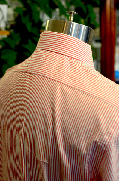 THE PTC DIMITRI SHIRT (SEERSUCKER - RED STRIPES)