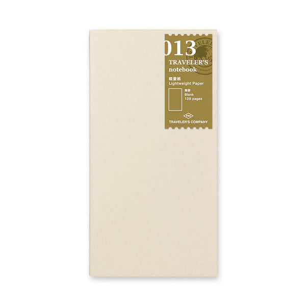 TRAVELER'S NOTEBOOK - REGULAR SIZE (REFILL - LIGHTWEIGHT PAPER BLANK - 013)