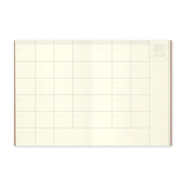 TRAVELER'S NOTEBOOK - PASSPORT SIZE REFILL (FREE DIARY - MONTHLY - 006)