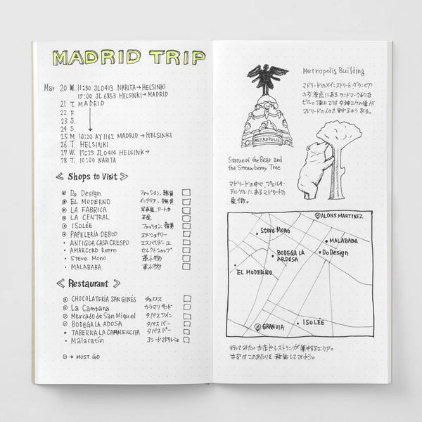 TRAVELER'S NOTEBOOK - REGULAR SIZE (REFILL - DOT GRID - 026)