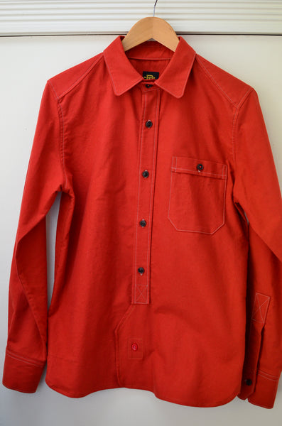 OFFICER'S LOUNGE FLANNEL SHIRT - HUNTER'S ORANGE