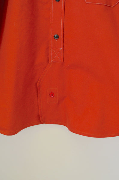 OFFICER'S LOUNGE FLANNEL SHIRT - HUNTER'S ORANGE