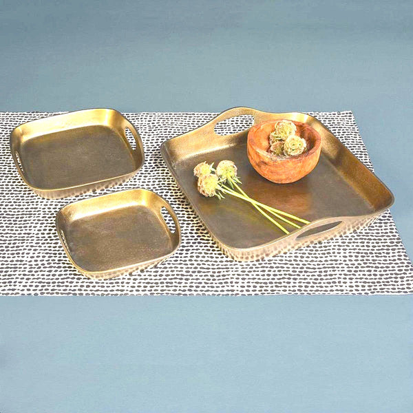 MACKENZIE SQUARE TRAY (BRASS)