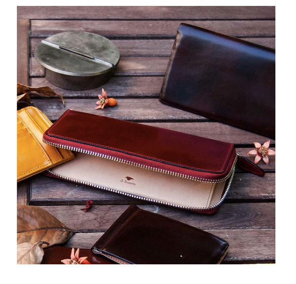 Il Bussetto | Square Zip Wallet in Red