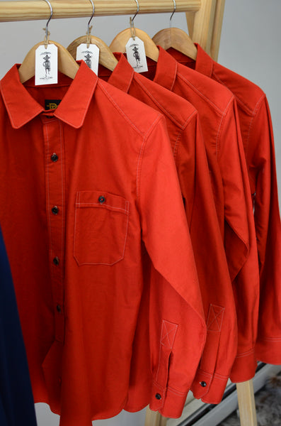 FLANNEL SHIRT - BURNT ORANGE