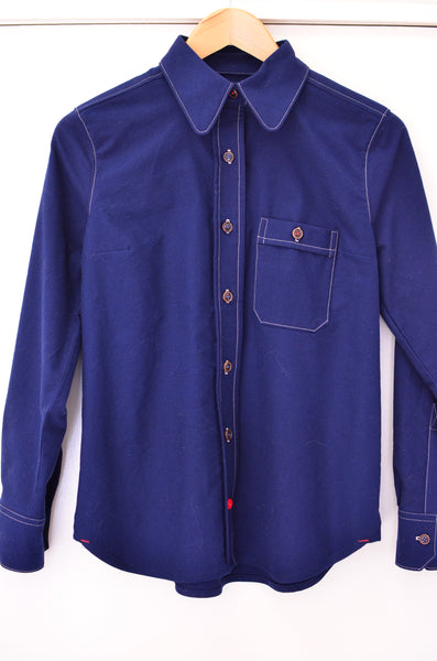 FLANNEL SHIRT - NAVY