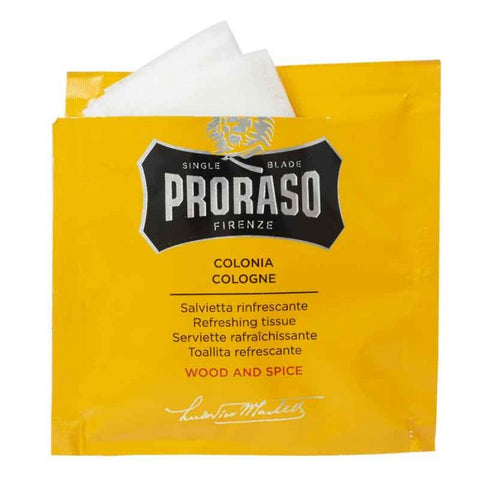PRORASO COLOGNE TOWELETTES WOOD SPICE Portland Trading Co
