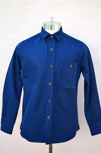 THE CLASSIC CANVAS SHIRT (NAVY)