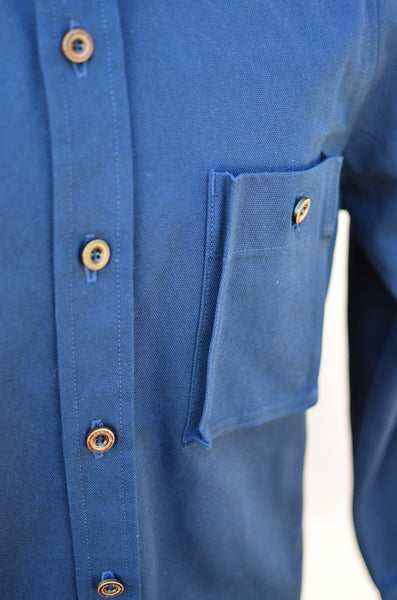 THE CLASSIC CANVAS SHIRT (NAVY)