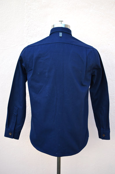 THE CLASSIC CANVAS SHIRT (NAVY)