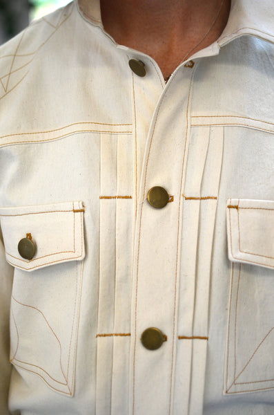 PTC TYPE 2 TRUCKER JACKET - NATURAL (COTTON TWILL)