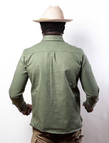 PTC OFFICER'S LOUNGE SHIRT - ARMY GREEN