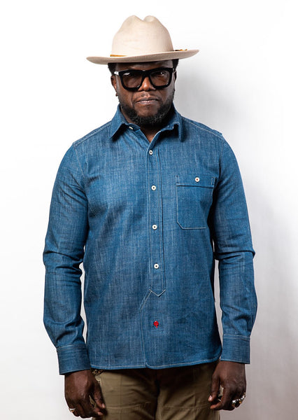 PTC OFFICER'S LOUNGE SHIRT - DENIM BLUE