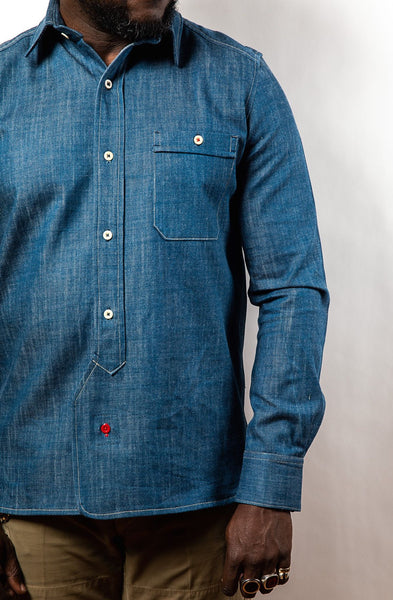 PTC OFFICER'S LOUNGE SHIRT - DENIM BLUE