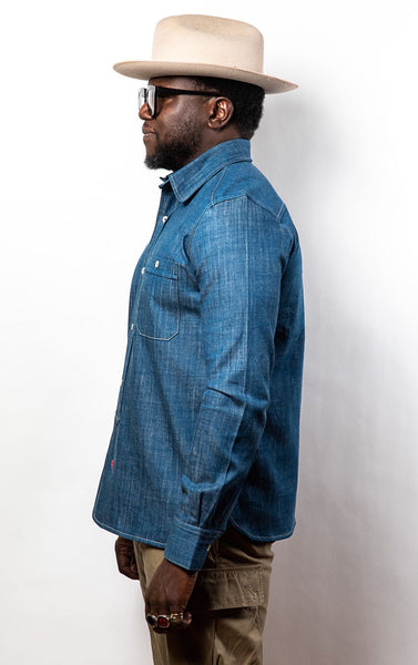 PTC OFFICER'S LOUNGE SHIRT - DENIM BLUE