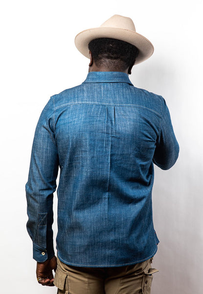 PTC OFFICER'S LOUNGE SHIRT - DENIM BLUE