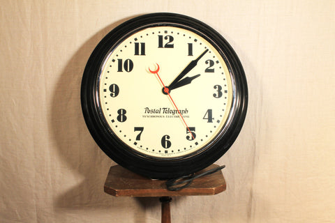 Postal Telegraph- Synchronous Electric Time Wall Clock – Portland
