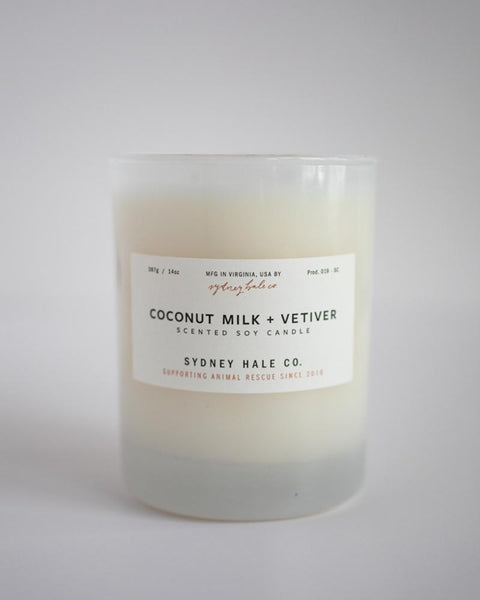 SYDNEY HALE CO. CANDLE - COCONUT MILK AND VETIVER