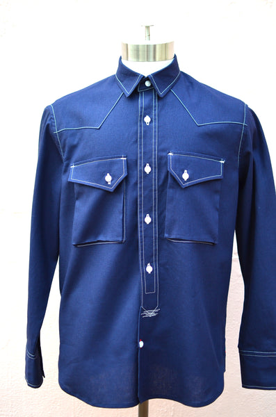 THE KOFI WESTERN SHIRT (NAVY)