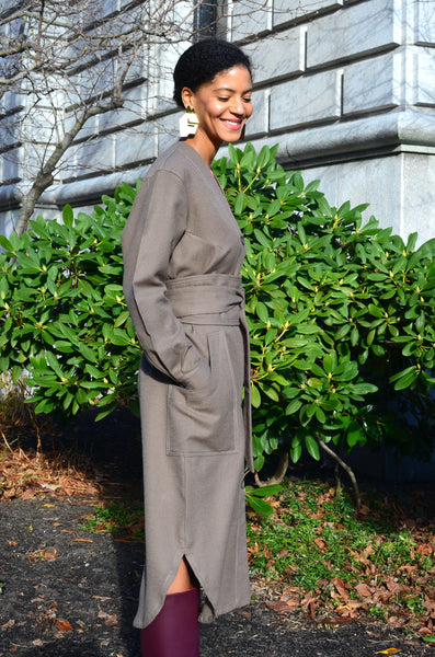 THE LEA SHIRT DRESS (DEEP OLIVE)