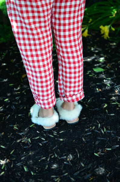 THE PTC TOKYO JUMPSUIT SS21 - GINGHAM RED