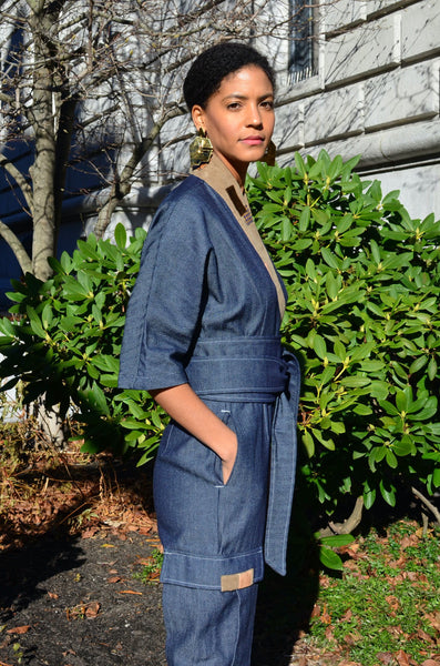 MAISON EUREKA HERRINGBONE JUMPSUITS