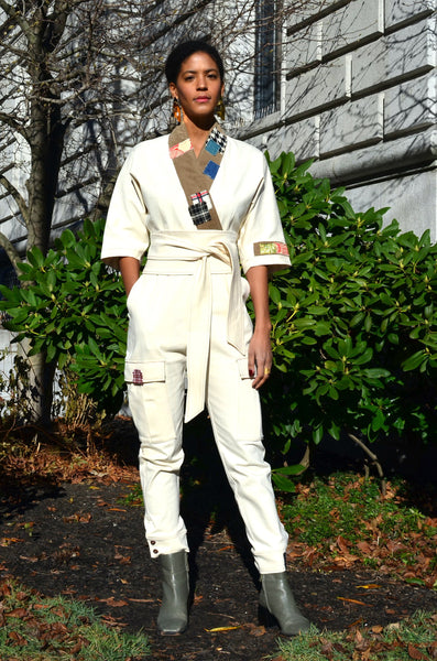 THE TOKYO JUMPSUIT (LUX) - NATURAL DENIM