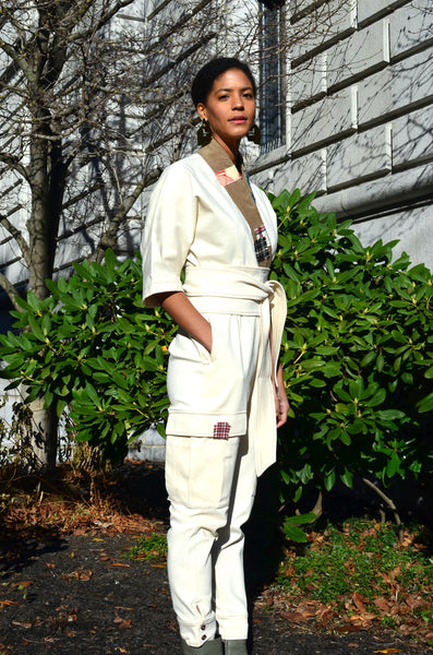 THE TOKYO JUMPSUIT (LUX) - NATURAL DENIM