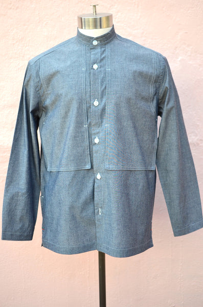 THE QUARTERMASTER SHIRT SS21 (CHAMBRAY BLUE)