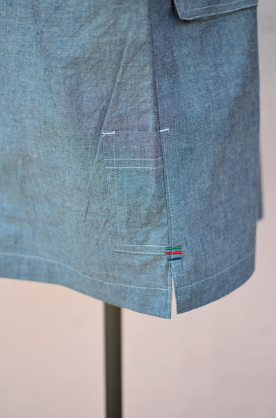 THE QUARTERMASTER SHIRT SS21 (CHAMBRAY BLUE)