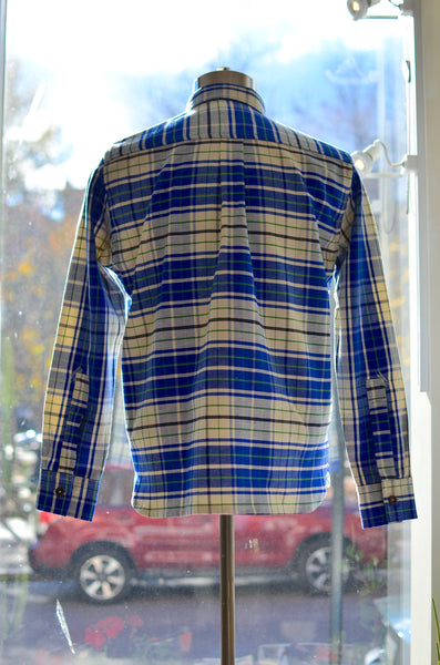 THE QUARTERMASTER SHIRT - BLUE PLAID (SELVEDGE TWILL)
