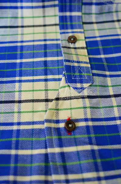 THE QUARTERMASTER SHIRT - BLUE PLAID (SELVEDGE TWILL)