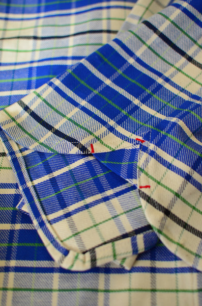 THE QUARTERMASTER SHIRT - BLUE PLAID (SELVEDGE TWILL)