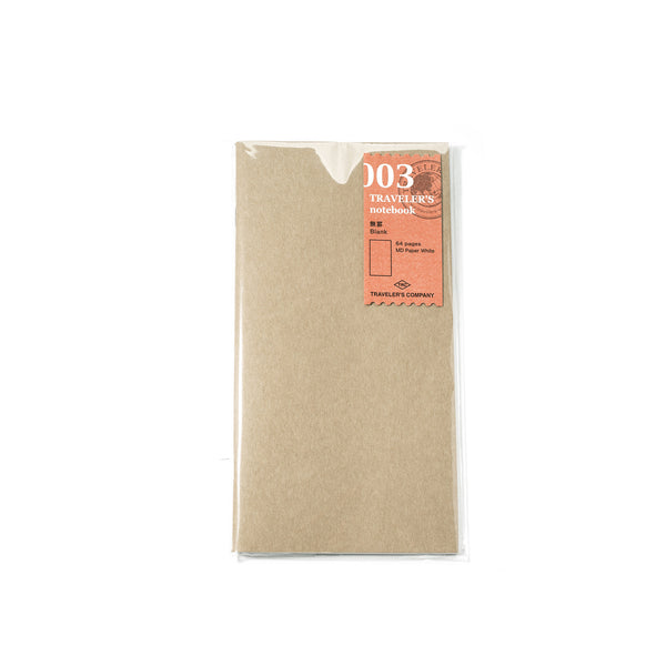 TRAVELER'S NOTEBOOK - REGULAR SIZE (REFILL - BLANK - 003)