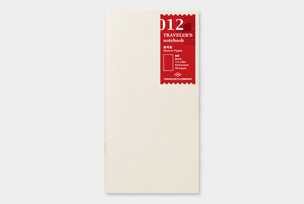 TRAVELER'S NOTEBOOK - REGULAR SIZE (REFILL - SKETCH PAPER - 012)