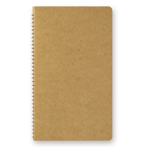 TRAVELER'S COMPANY - SPIRAL RING NOTEBOOK (A5 SLIM) BLANK DW KRAFT PAPER